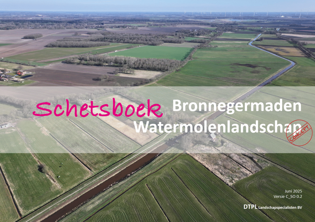 Schetsboek Watermolenlandschap